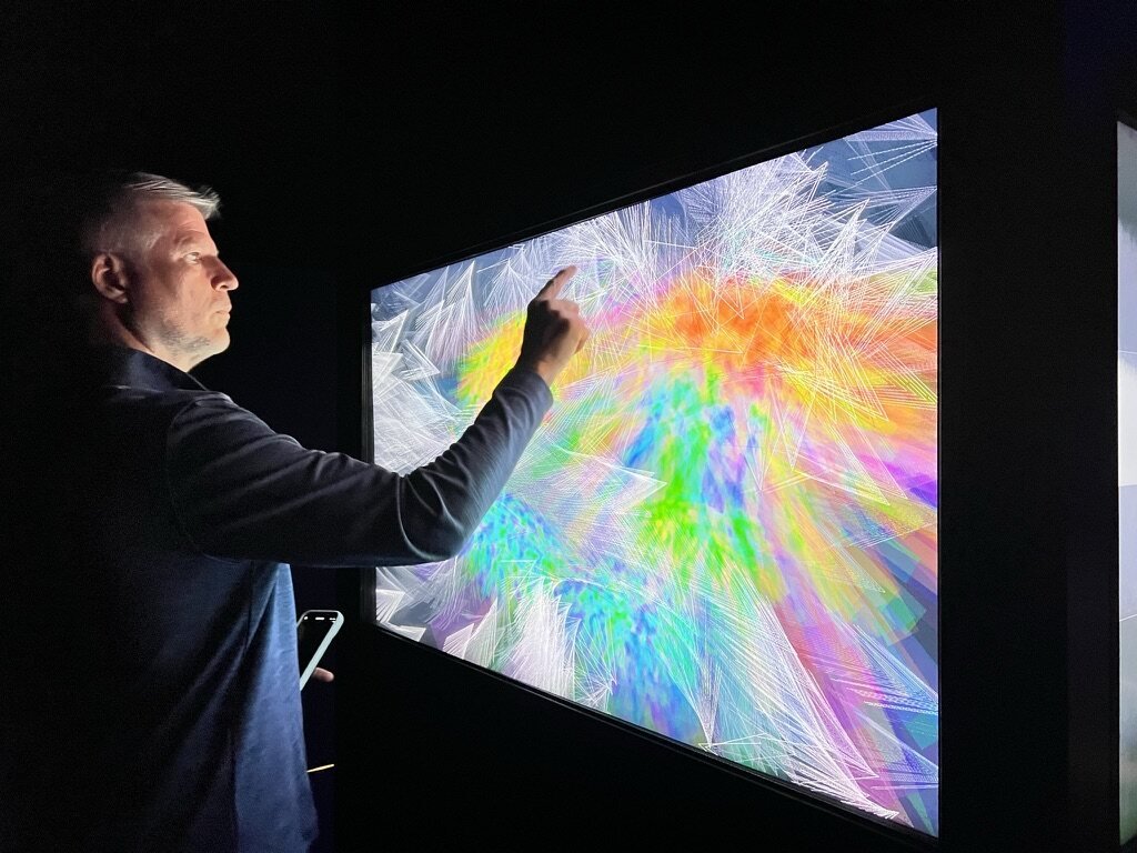 Mark McCool exploring interactive display technology