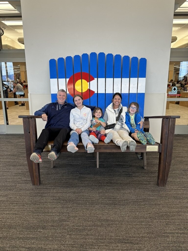 Mark and family in Colorado