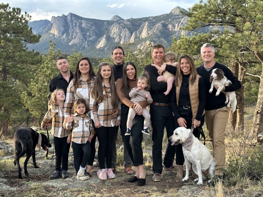 The McCool family in the Rocky Mountains